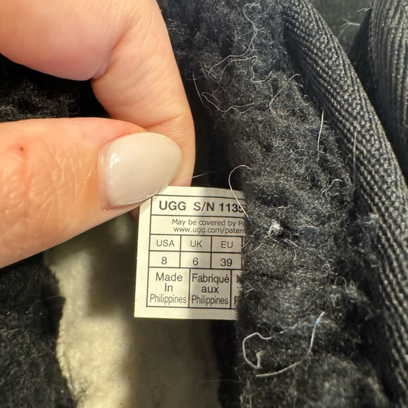 Black classic mini ultra suede uggs - Picture 3 of 4